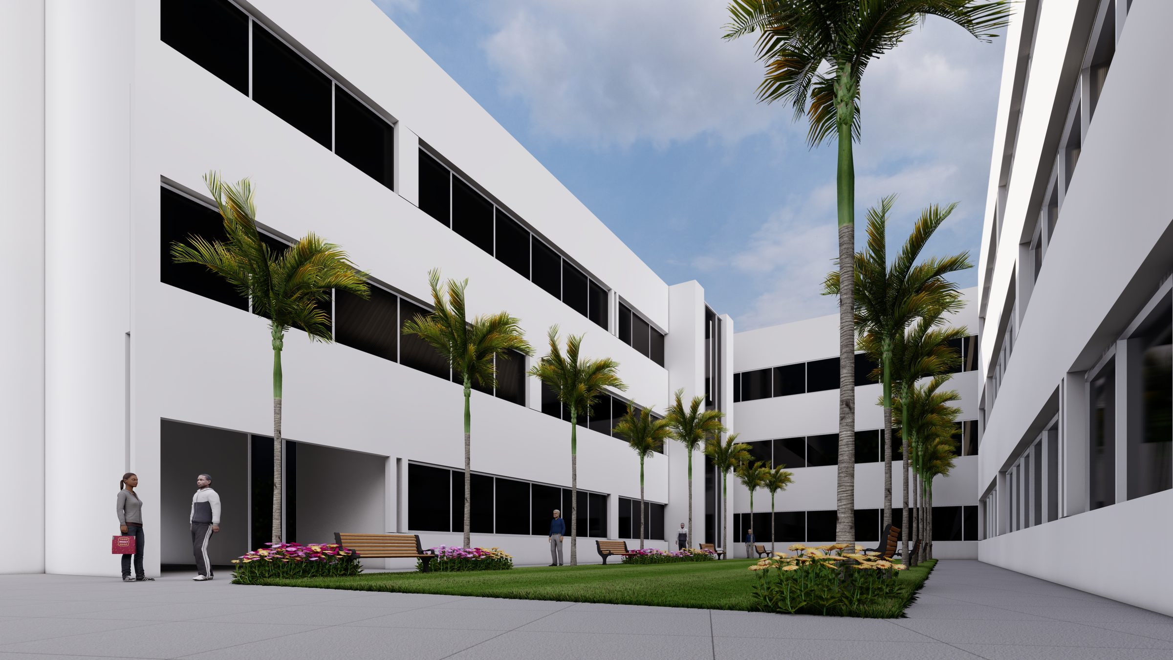 General Hospital — Interior Courtyard