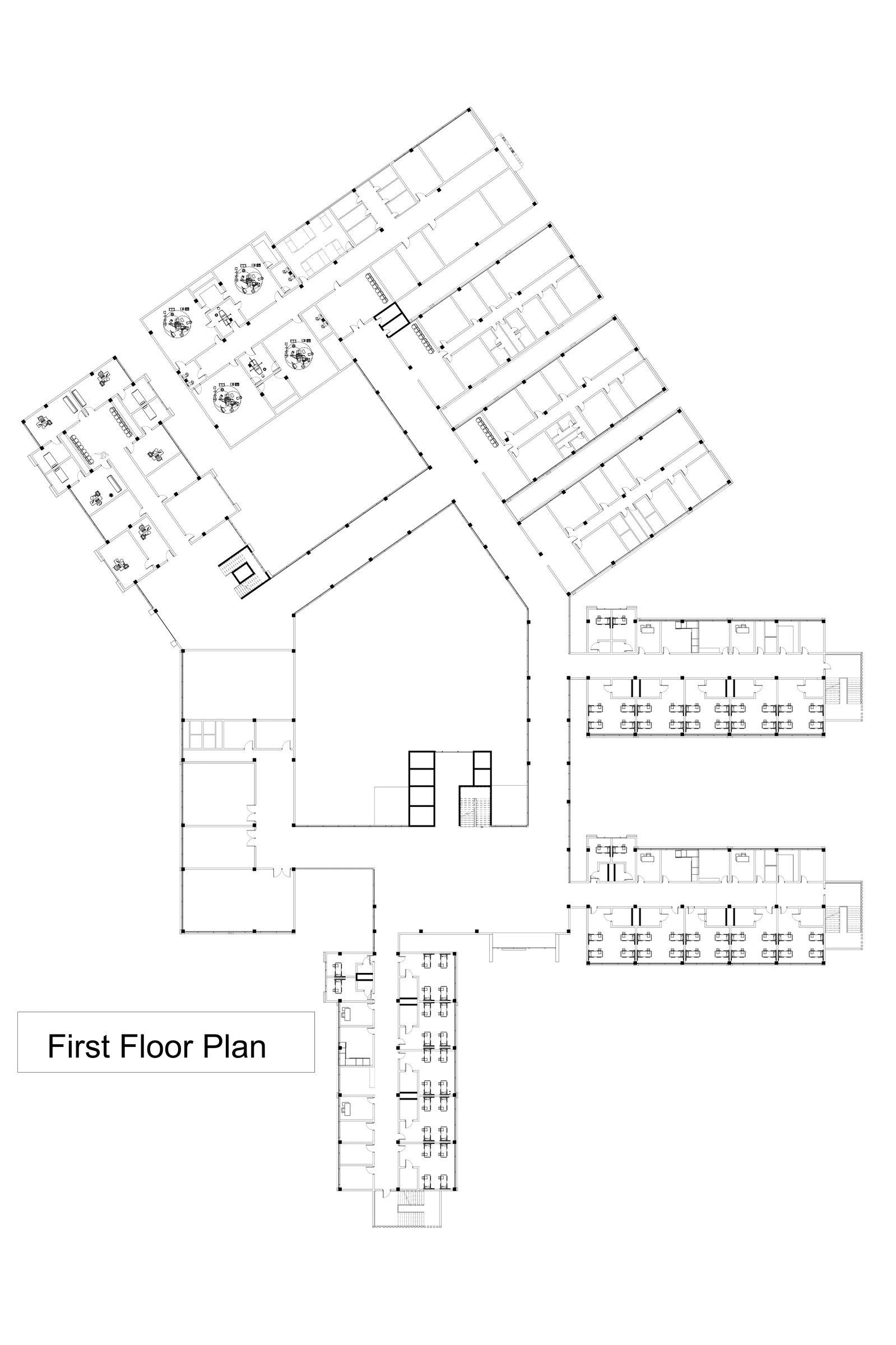 General Hospital — First Floor Plan