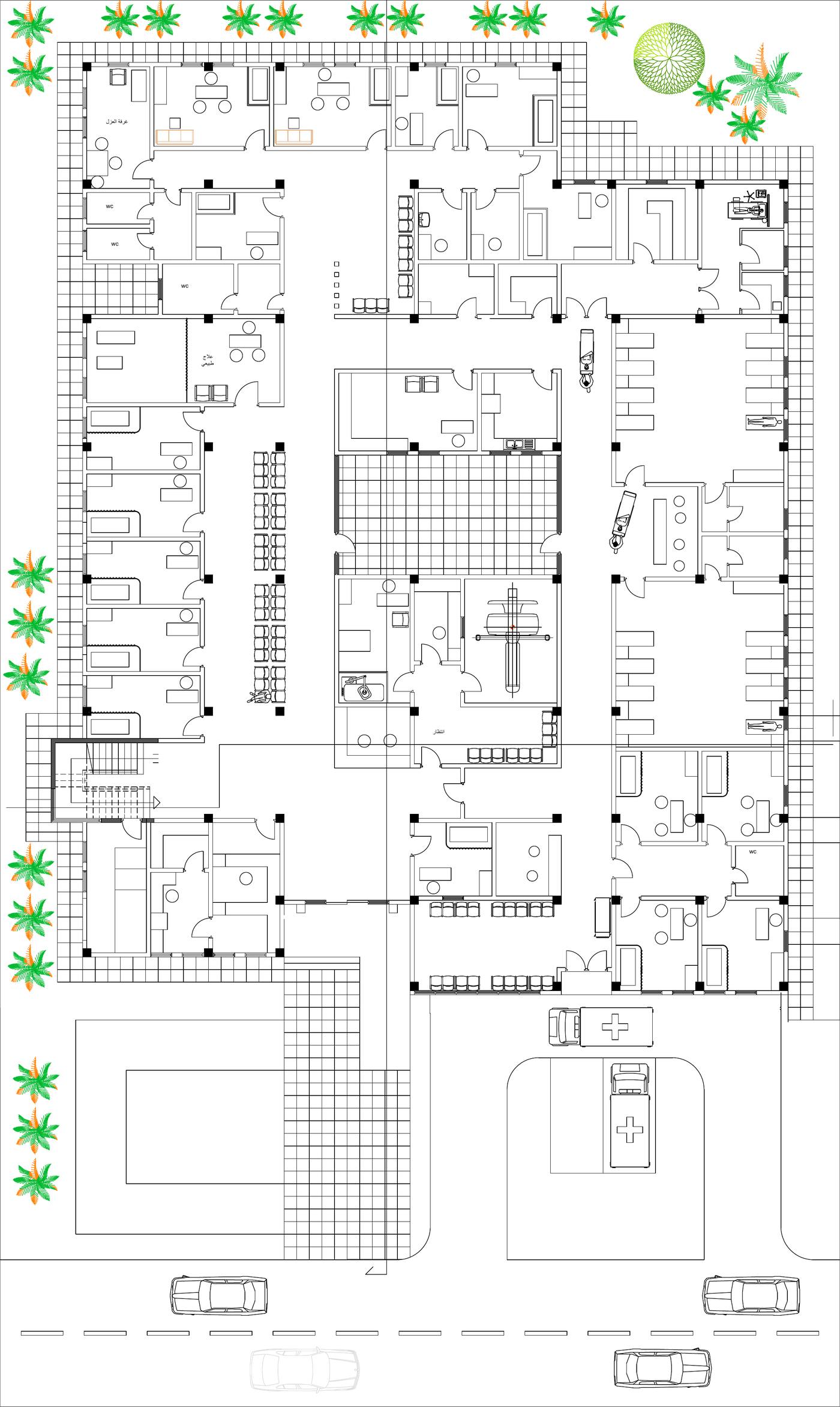 Health Center — Ground Floor Plan