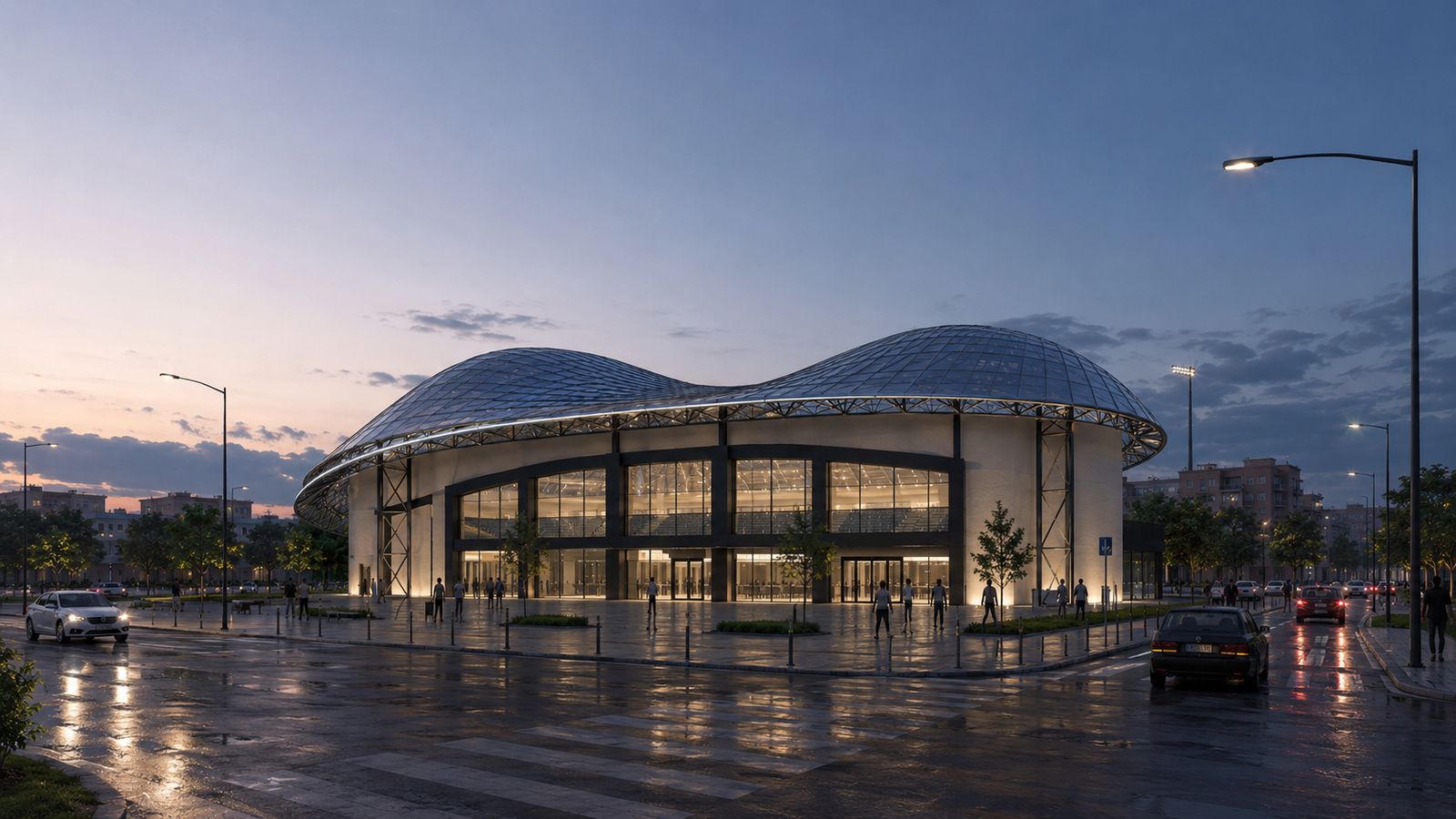 Indoor Football Stadium — academic project